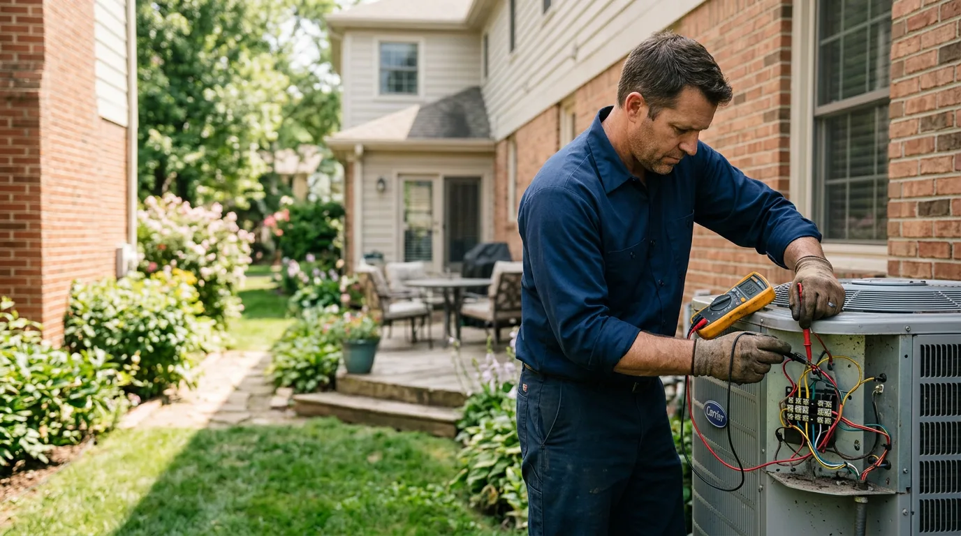 HVAC technician working near Feeding Hills, MA